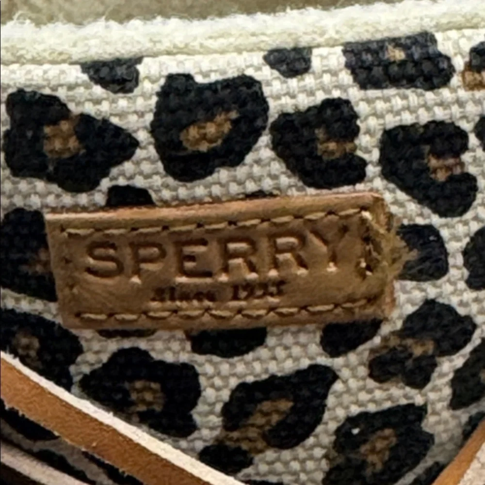 Sperry Black and Leopard Print Women's Boots Size 3 WRB9434